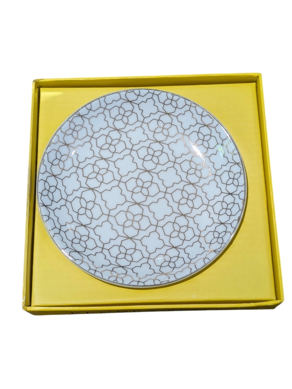 Kendra Scott Cermaic Filigree Ring Dish Gold Tone